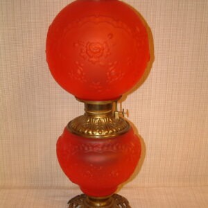 Red Satin Ribbons & Roses by Pittsburgh Lamp