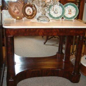 Mahogany Petticoat Mirror / Entry Table