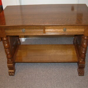 Quartersawn Oak Library Table