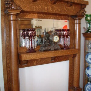 Massive Griffin Head Mantel