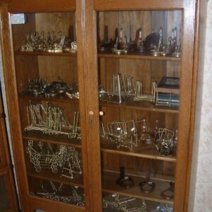 Early Oak Bookcase Carved Trim