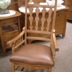 Oak Tall Back Rocking Chair