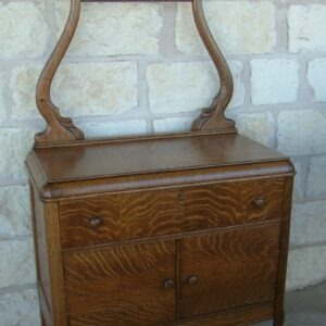 Fancy Quartersawn Oak Washstand