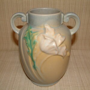 Roseville Soft Blue Poppy Vase #867-6
