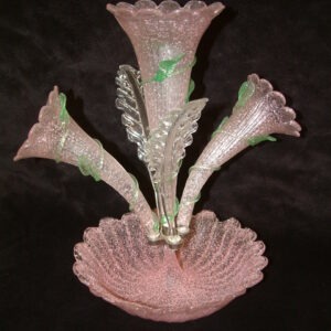 Venetian Overshot Glass Epergne