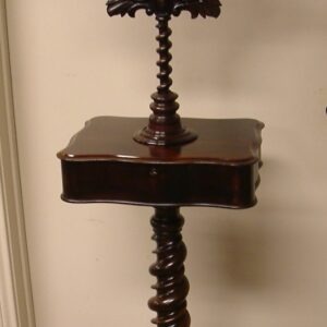 Walnut Victorian Shaving Stand